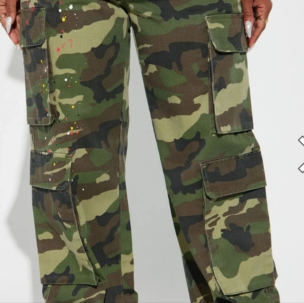 Womans Camouflage Cargo Pants Size M - Picture 6 of 7